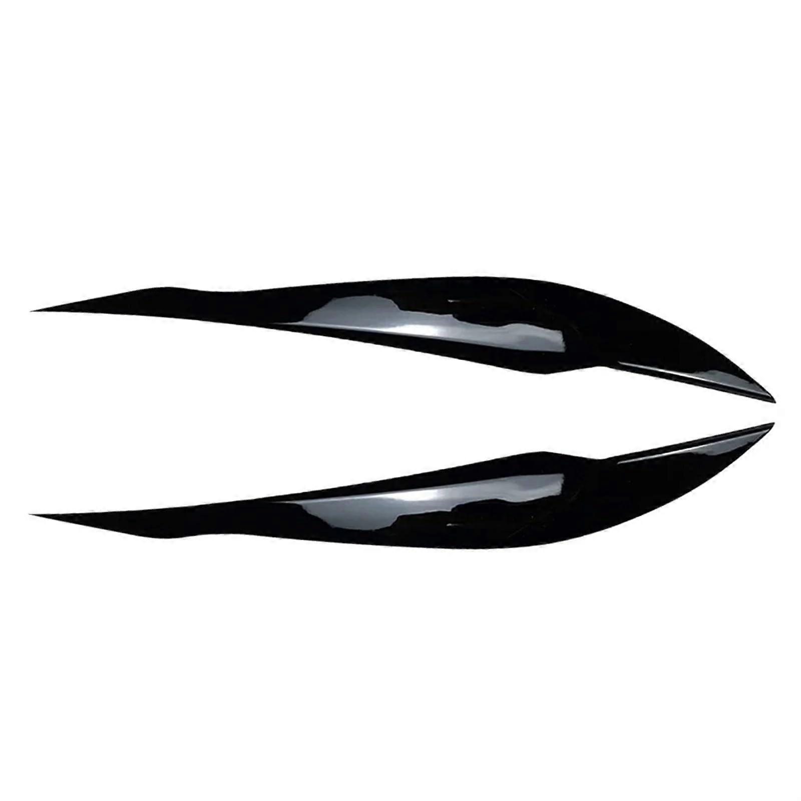 Car Headlights Eyebrows, ABS Carbon Fiber Look, Headlight Eyebrow Trim Compatible For BMW F30 F32 F33 F34 F35 F31 20132019(Gloss Black)