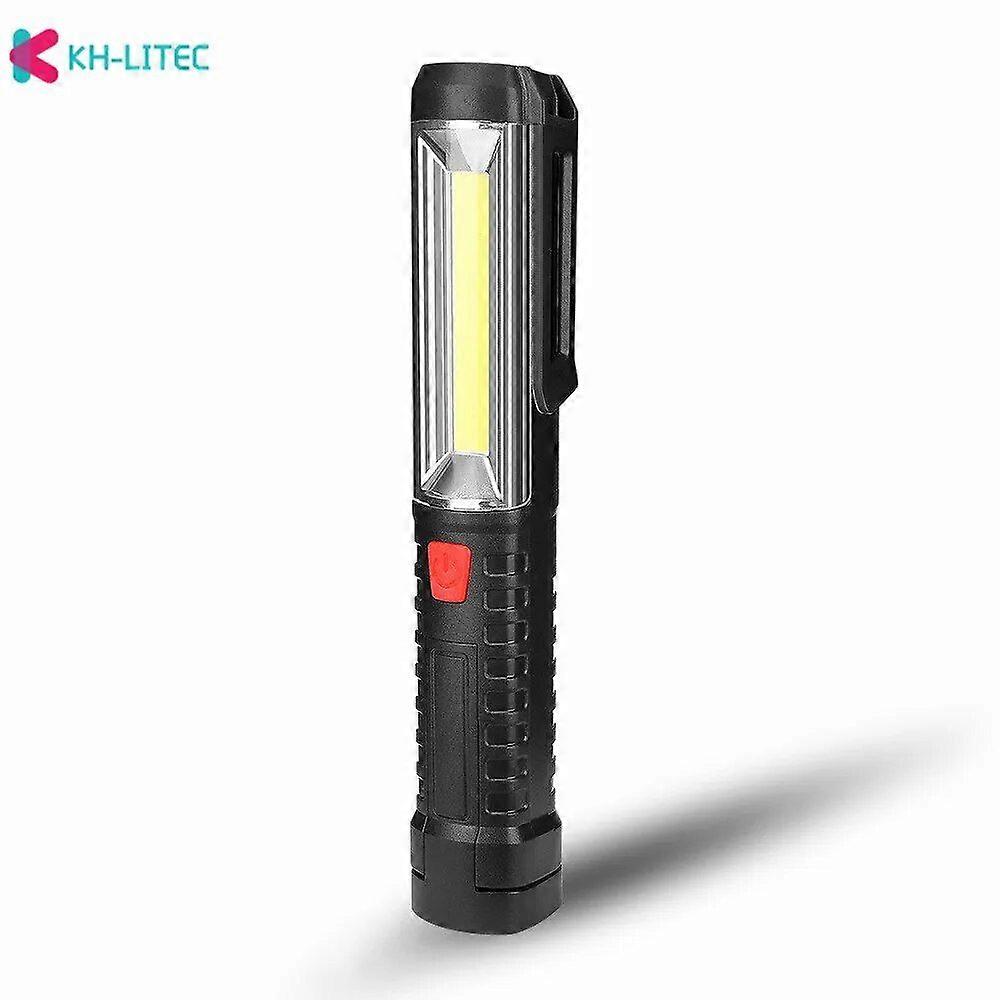 3800 LM COB LED Portable Lantern 1 Mode Flashlight Torch Lighting Magnet Adjustable Work Light By 3*AA Camping Working Lamp