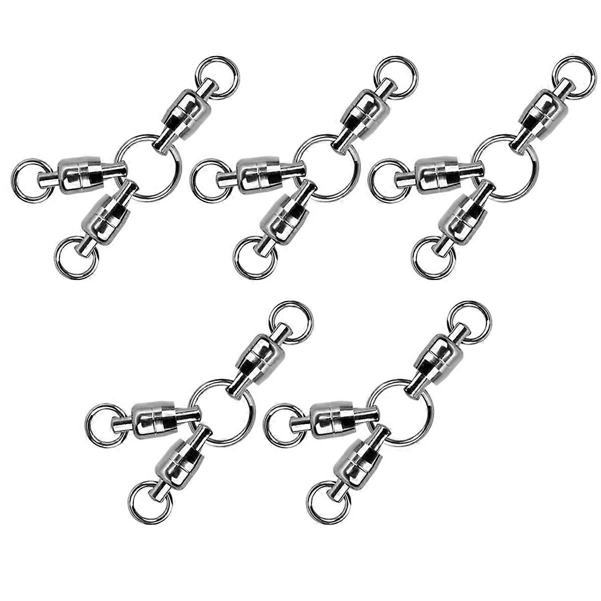 3 Way Swivels Heavy Duty Rig Saltwater Fishing Crossline Swivel,G