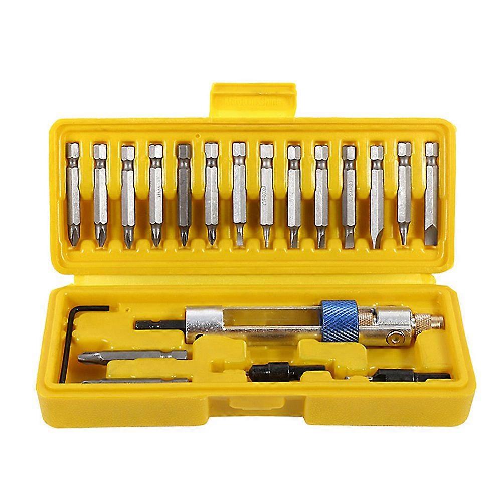 Countersink Drill Bits 20Pcs Phillips & Flat Head, Allen Wrench Hex Set, Swivel Screwdriver Bits, Bit Holder Plastic Box