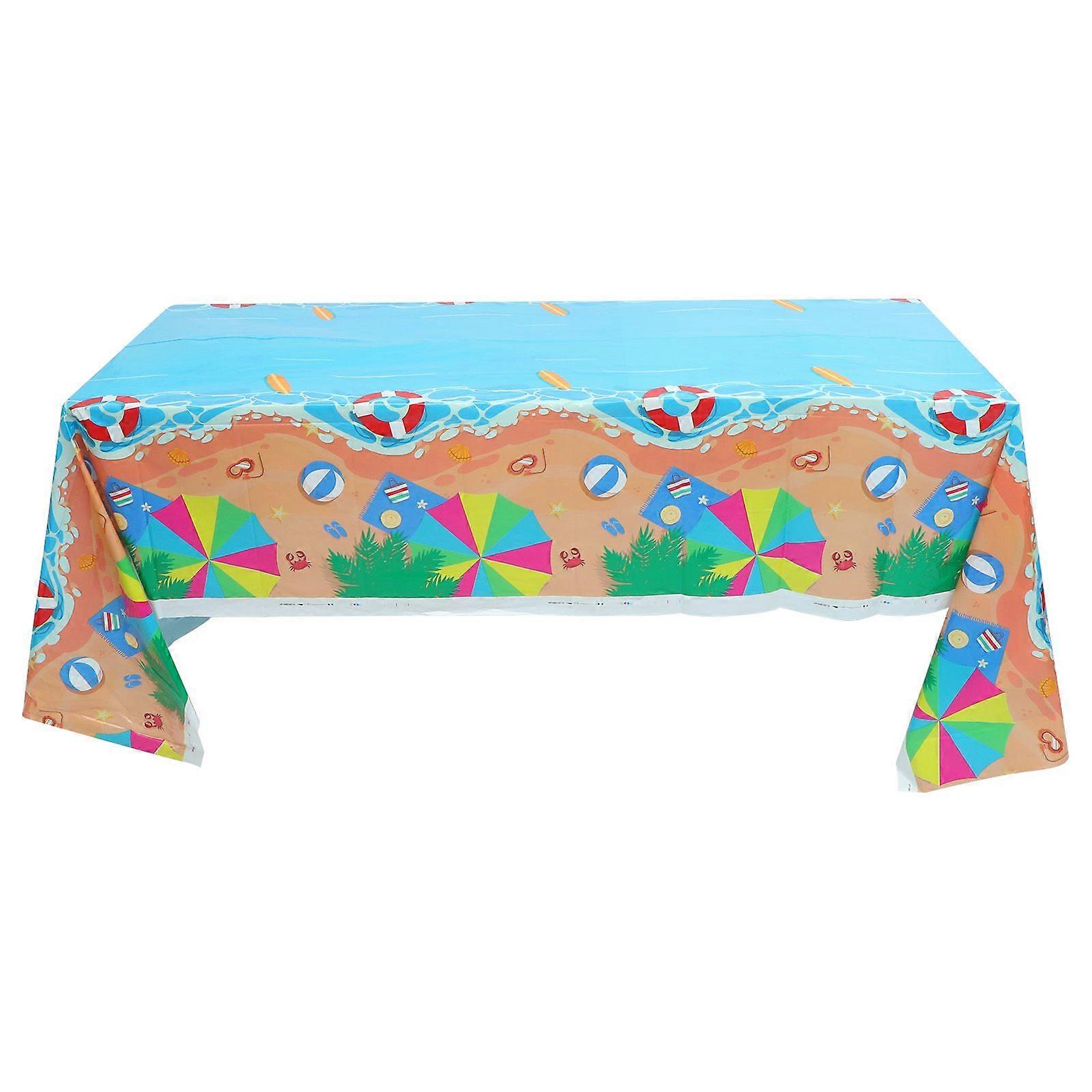 Picnic Table Cloth Single Use Beach Pool Party Tablecloth Picnic Accessory
