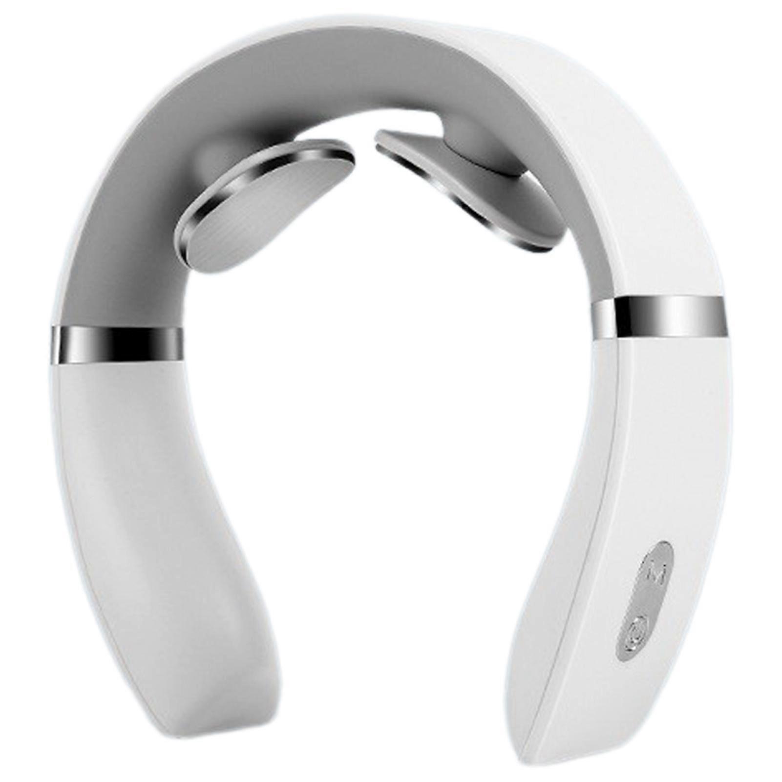 Advanced EMS Neck Massager - Portable & Rechargeable Wireless Electric Massage with Adjustable Intensity Levels for On-the-Go Muscle Relief