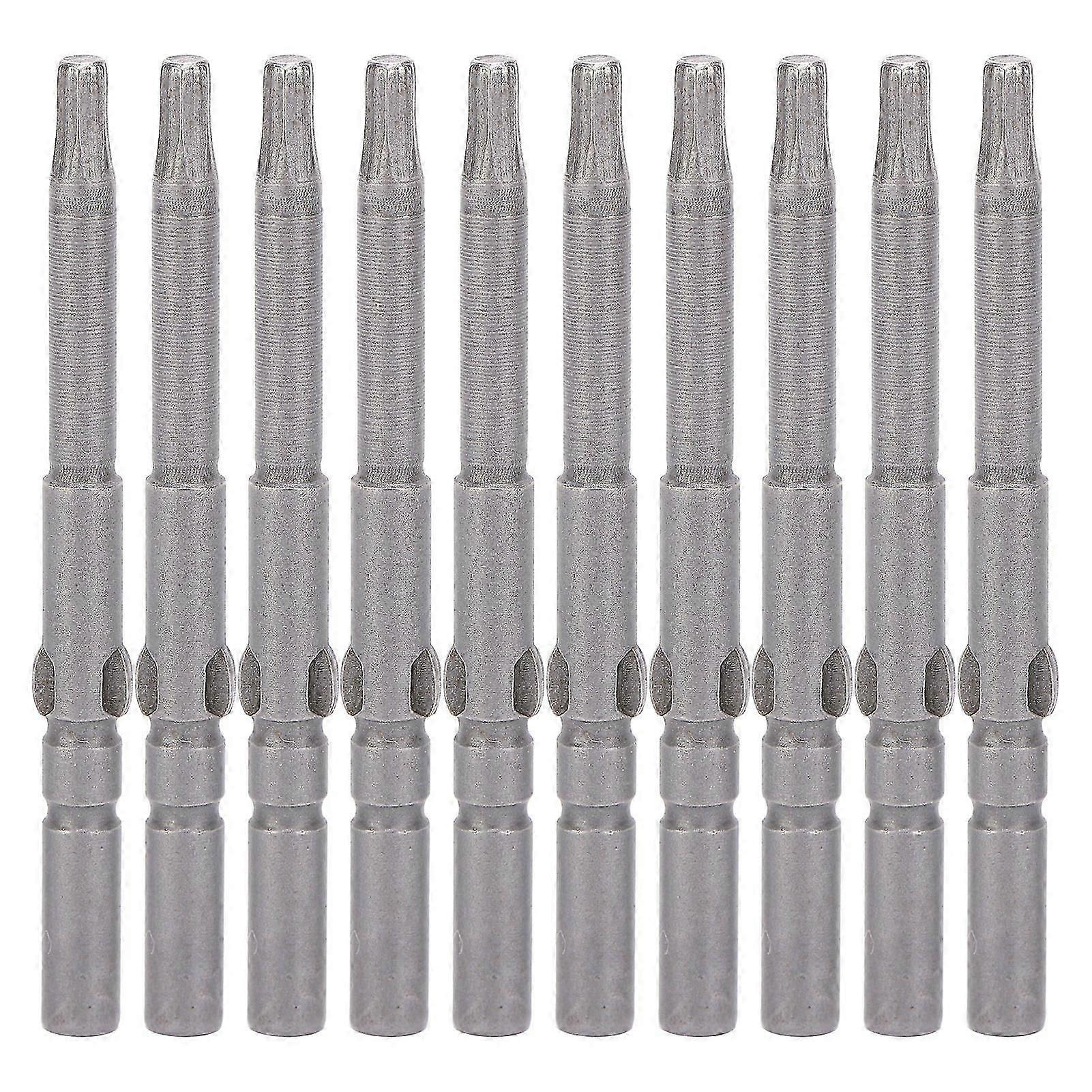 10Pcs Strong Magnetic Screwdriver Bits Hex Socket Harden Electric Hardware Tools