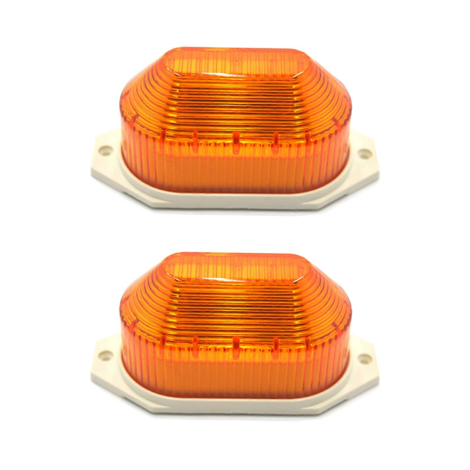 Truck Rear Tail Warning Lamp 21LEDs 2Pcs Side Marker Lamp Waterproof Flasher Light for Truck Trailer Lorry Blinker Light