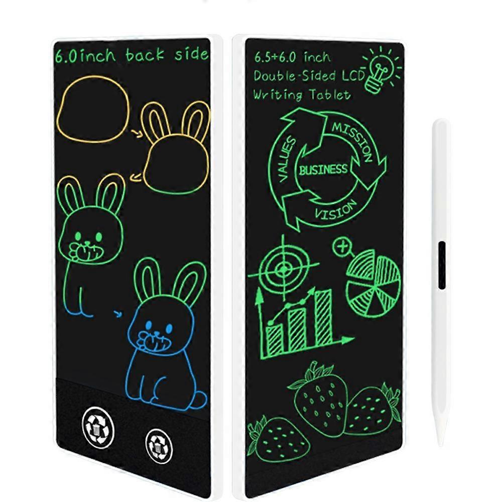 LCD Writing Board 6.5+6.0 inch White / Color Writing
