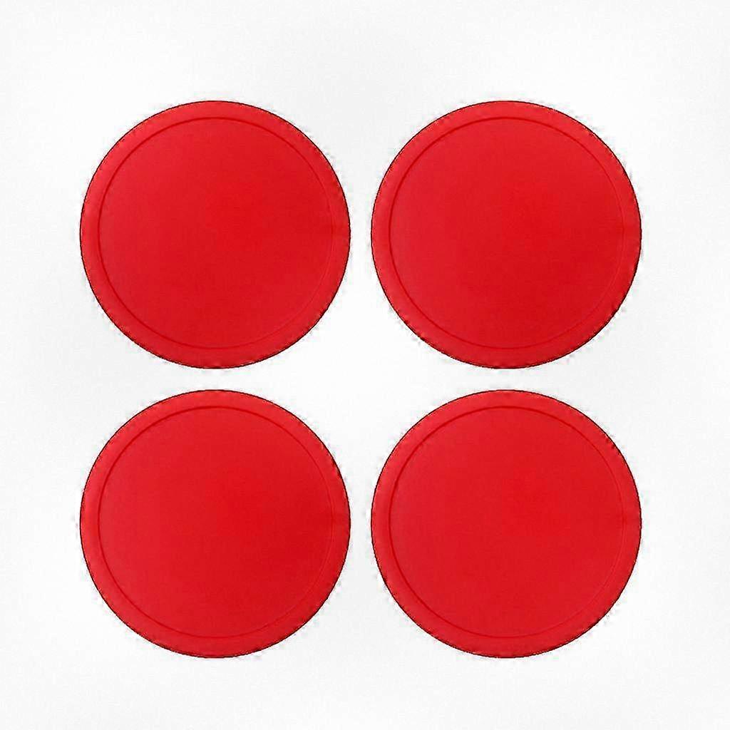 Set of 4 Air Hockey Pucks Replacement Kit for Smooth Table Hockey Games, Compatible with Most Table Hockey Systems