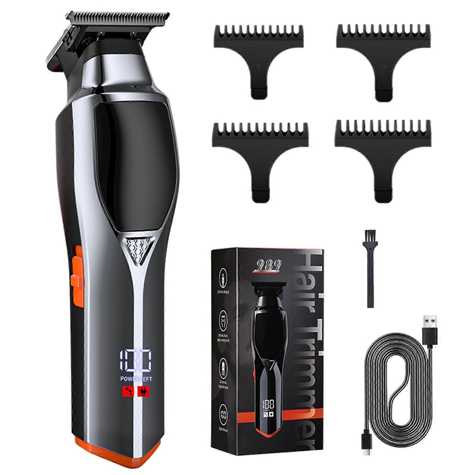 Men Grooming Tool Set High Power Trimming Device with Adjustable Setting Vintage Hair Cutter ABS Texture for Hair