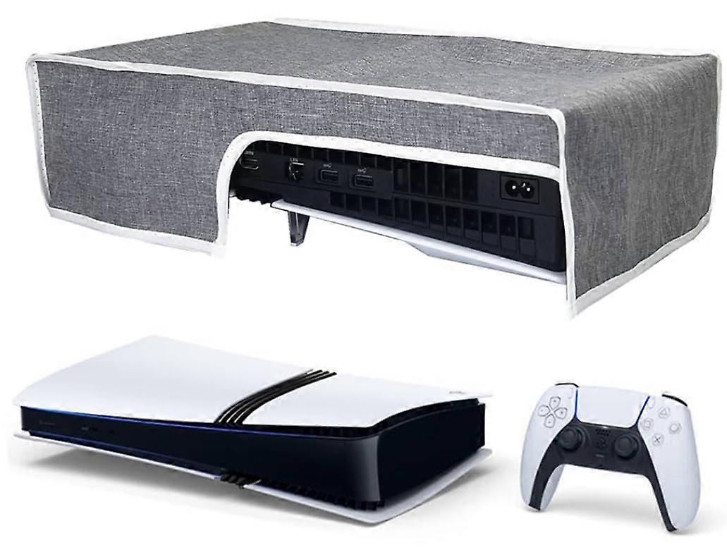 Protective Cover Horizontal Dustproof for PS5 Console, PS5 Pro, PS5 Slim, Disc & Digital Edition - Gray