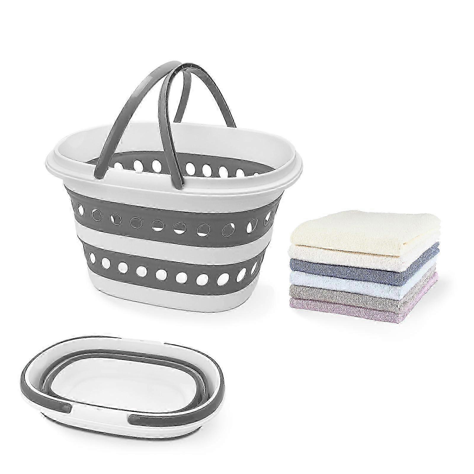 Foldable Laundry Basket, 4.2 Gallon (16L) Space-Saving Small Hamper