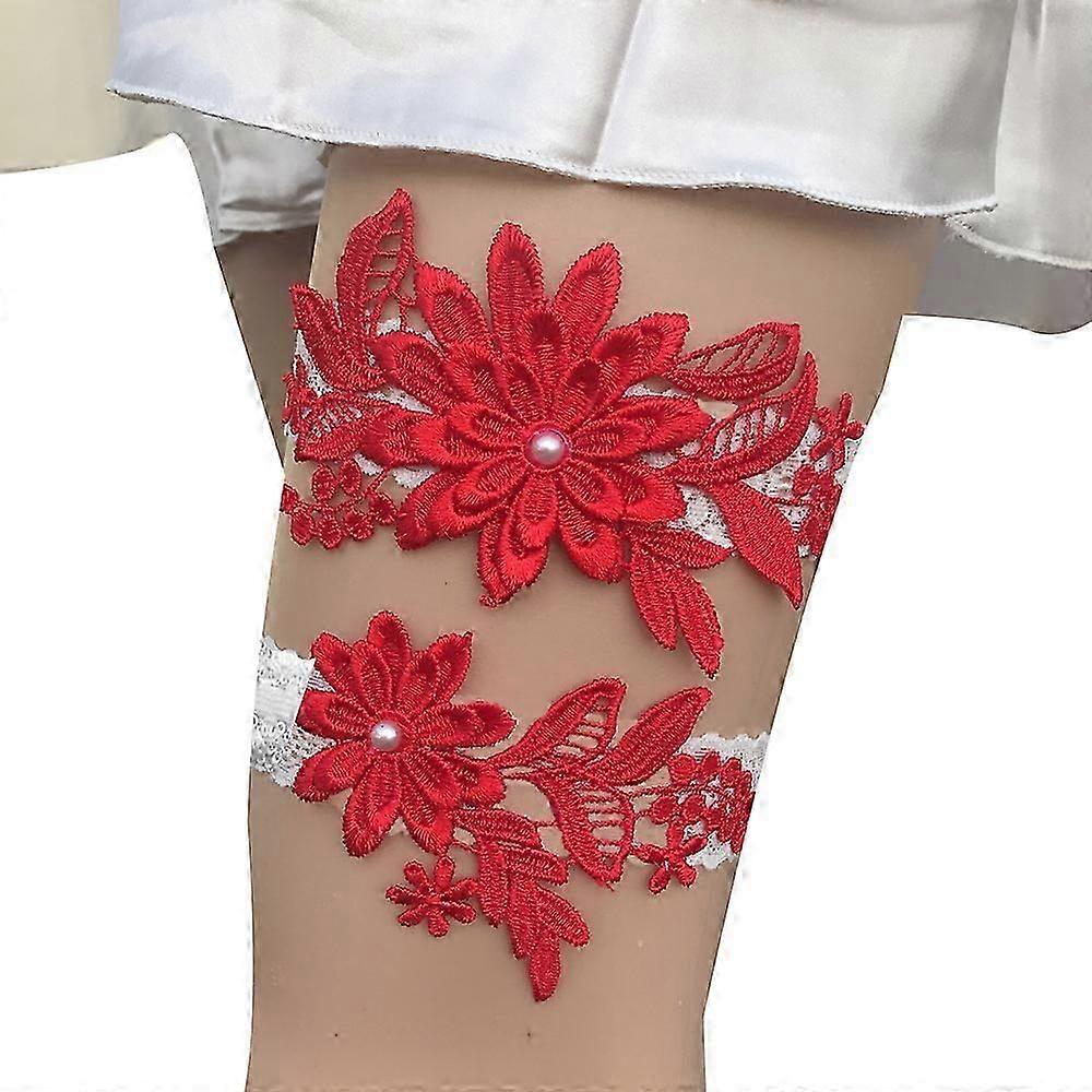 1 Pair Blue Lace Wedding Garter Creative