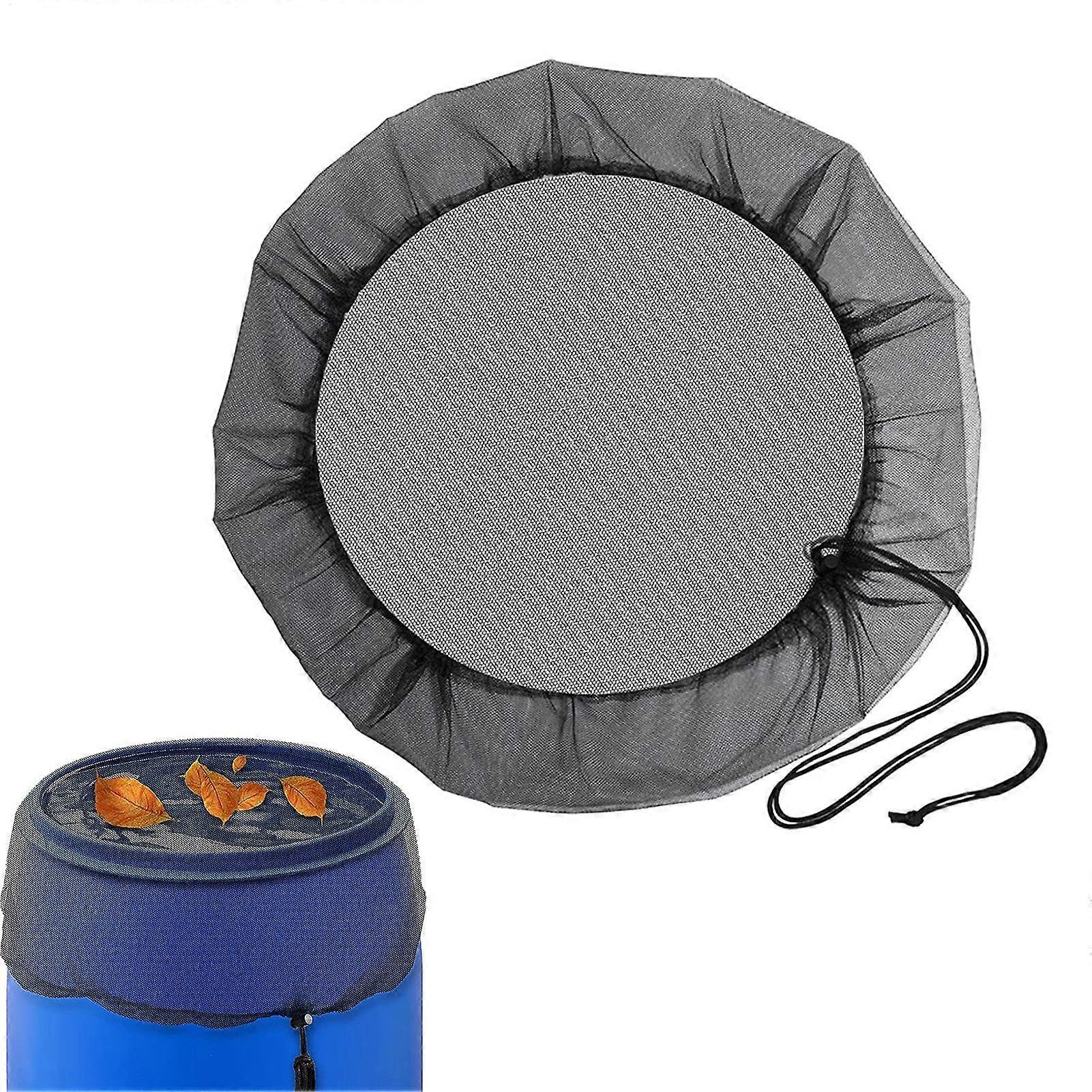 Cover for rain barrel, 80 cm, adjustable, keeps leaves and dirt away
