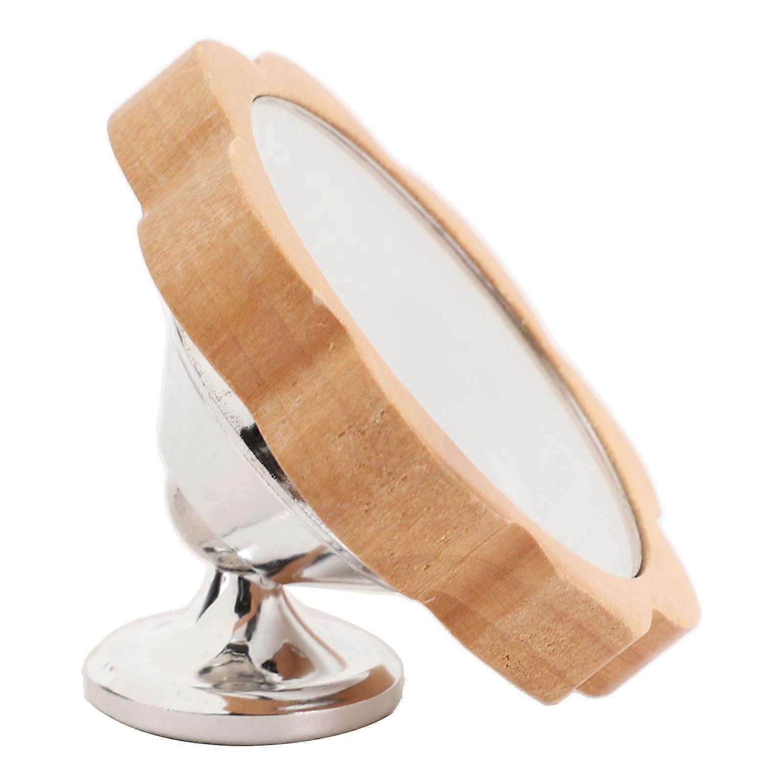 Coffee Machine Reflective Mirror Extraction Coffee Maker 360 Degree Rotating Visible Observation Mirror Flower Shape Silver Base 