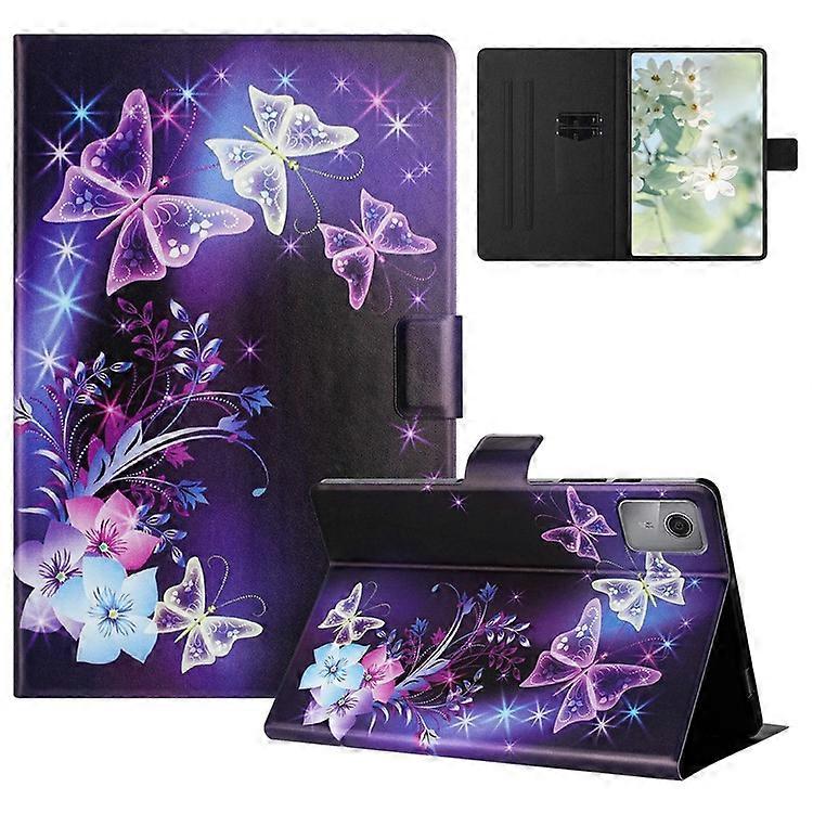 Συμβατό με Lenovo Tab M11 TB-330FU Case Pattern Printed Stand Litchi Texture Leather Tablet Cover με υποδοχές καρτών