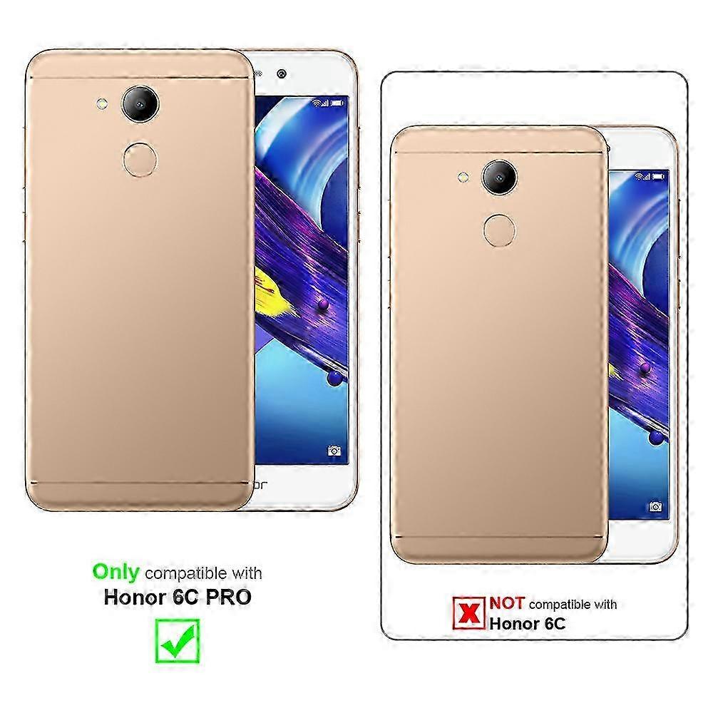 Protective Case for Honor 6C PRO - Features a denim-style appearance and a convenient stand function