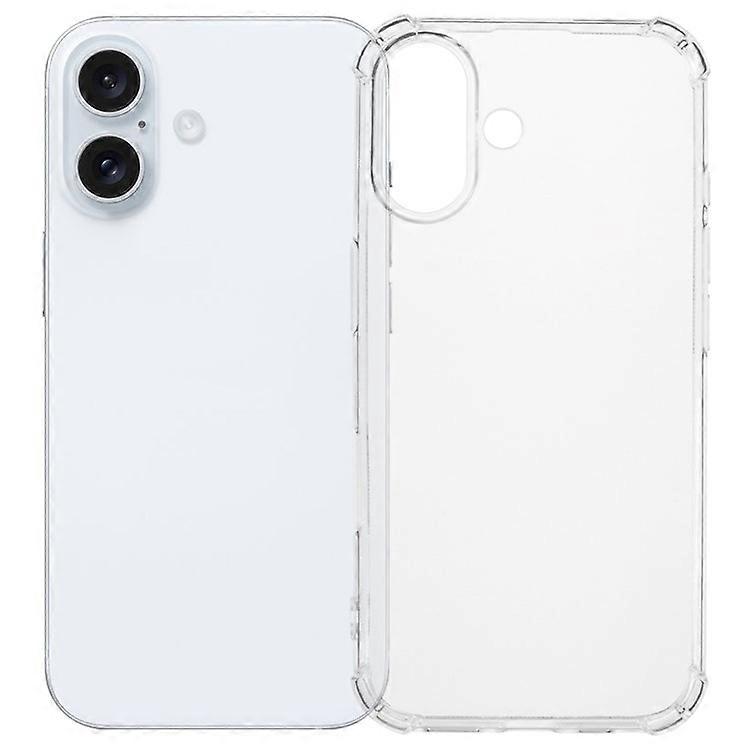 SHANWO Compatible For iPhone 16 Plus TPU Clear Case 1.5mm Shockproof Mobile Back Cover