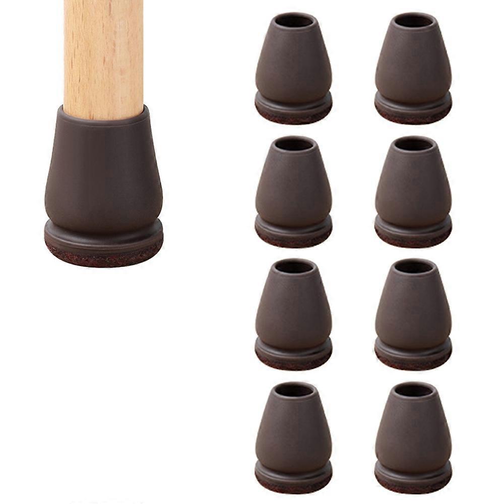 8Pcs Chair Leg Caps for 15-21mm Round Feet Furniture Pads Noise Reducing Thickened Wear-Resistant, T