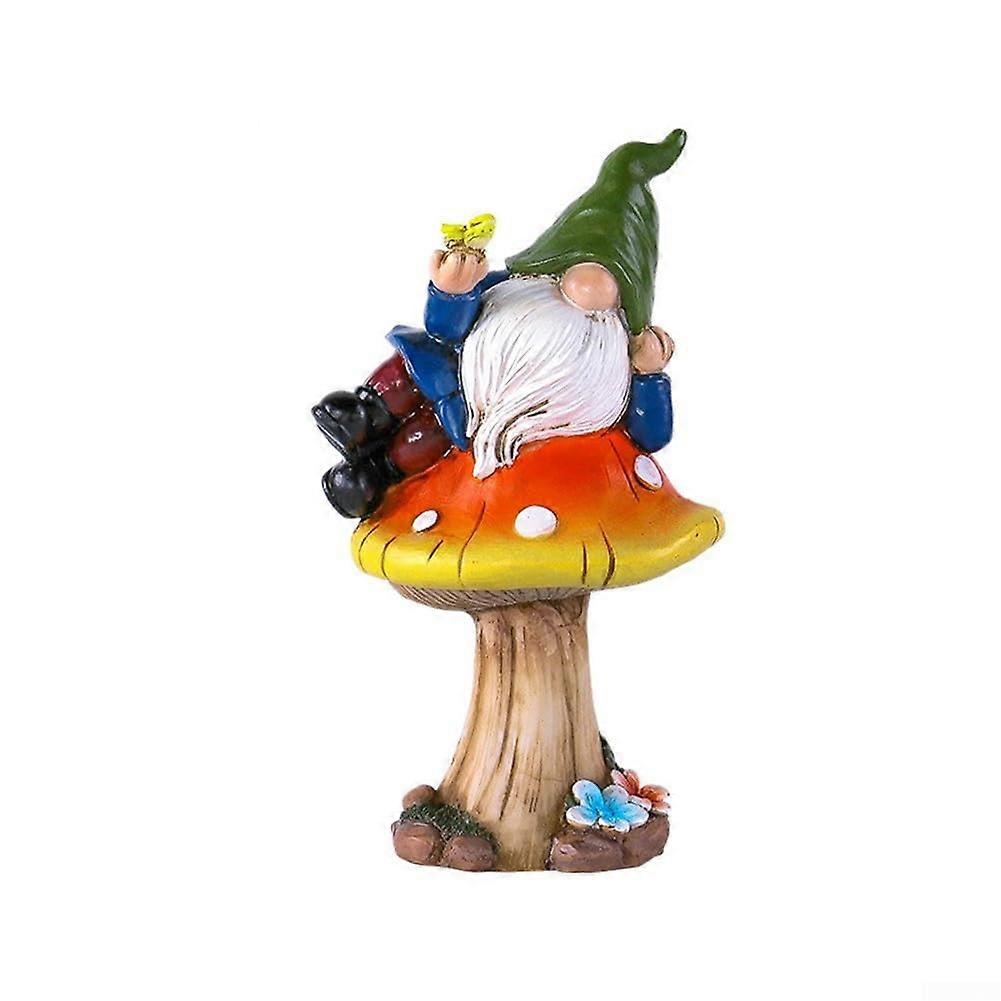 Charming dwarf made of synthetic resin for the garden, charming outdoor decoration and BonsaiStyling (B)