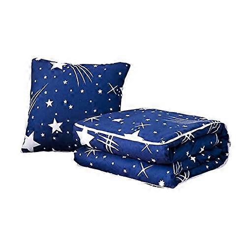 Foldable Kiss Blanket 45x45 cm, Multifunctional Office and Travel Pillow, Lumbar Support, 120x160 cm Unfolded, Color A