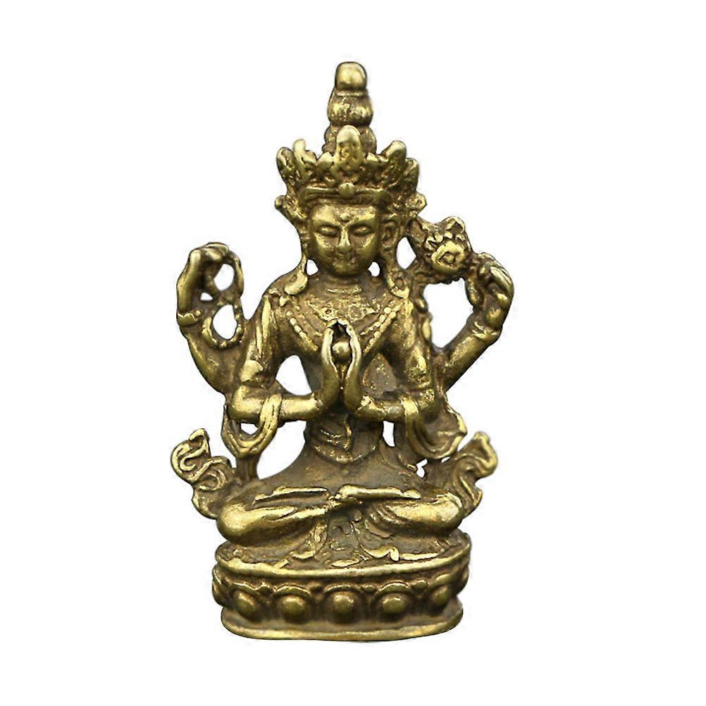Tabletop Avalokitesvara Sculpture, Fine Craftsmanship Statue