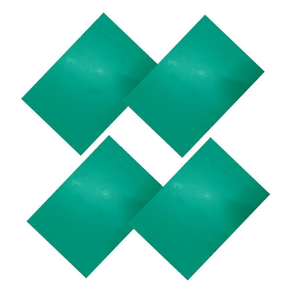 Engraving Cutting Mats Printmaking Plate for DIY Use 4Pcs Green PVC