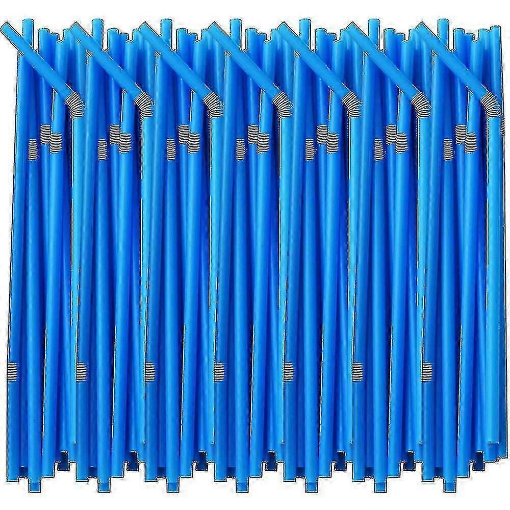 Pailles en plastique de fantaisie en plastique jetables colorés colorés extra longs (100/200/500)