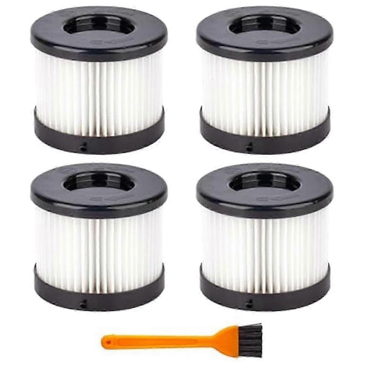 4-Pack HEPA Dry Filters for Milwaukee's 49-90-0160 0882-20 M18 Compact Vacuum Cleaner with 1 Cleaning Tool Included Edition 0801