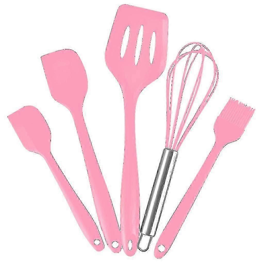 5pcs Silicone Cooking Utensil Set Non-Stick Kitchen Tools