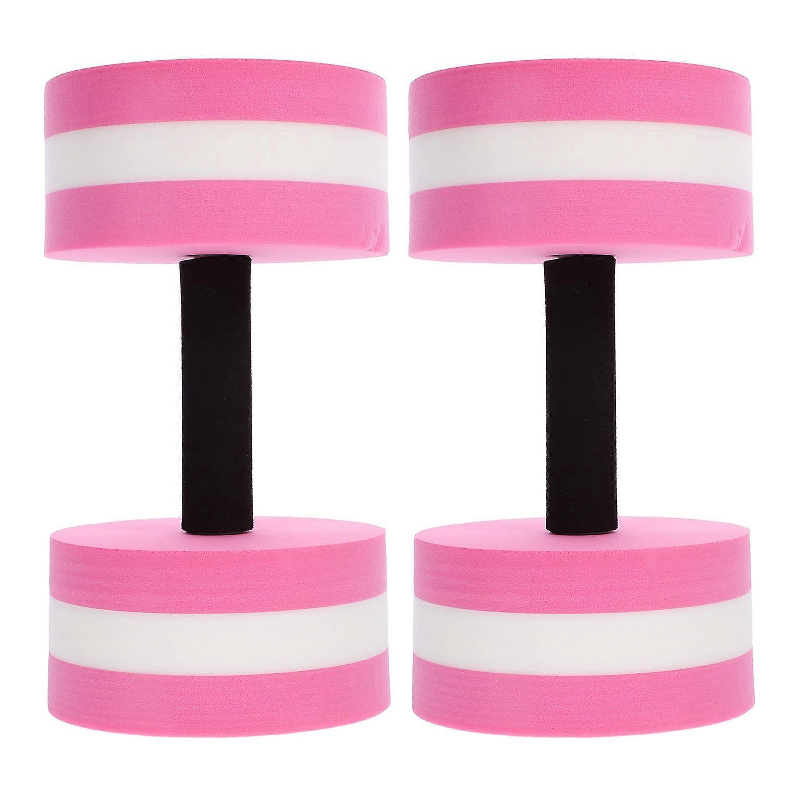 It seems like you're referring to a product listing for **water dumbbells**—specifically a set of 2pcs (pink and white) lightweight foam barbells