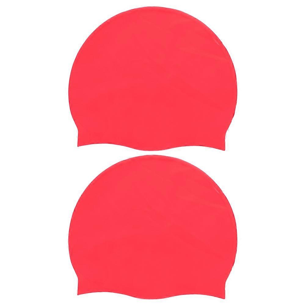 Silicone Swim Cap for Long Hair Unisex Skid Design, Comfortable Fit, Ear Protection, Durable Reusable Bath Hat for Swimming & Bathing