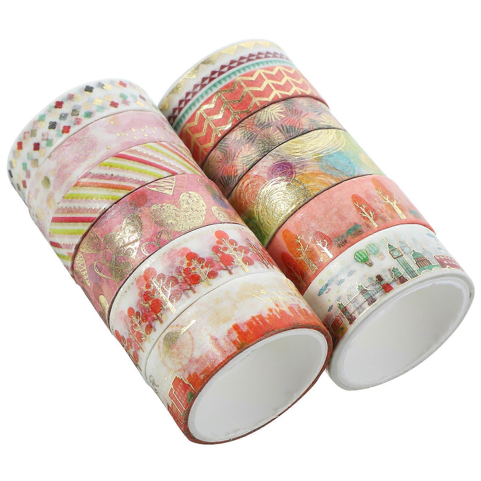 Cute Washi Tape Set Washi Tape For Journaling Family Friends Decoration 12 Rolls