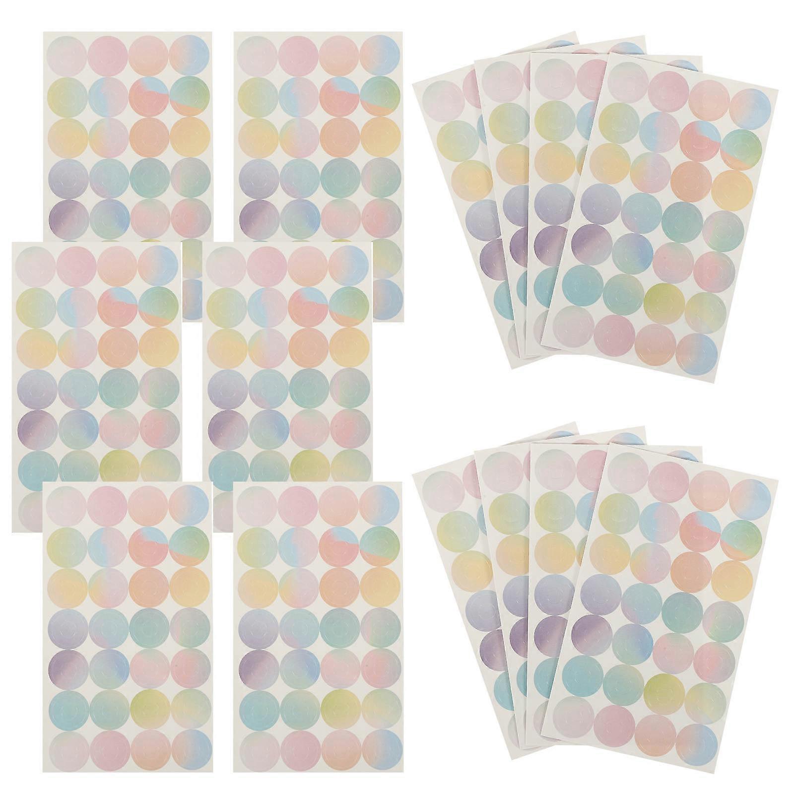 Self Adhesive Reinforcement Stickers for Loose Leaf Paper, Hole Protectors for Binders, Calendars, Crafts, Document Repair and Decoration (16 Sheets)