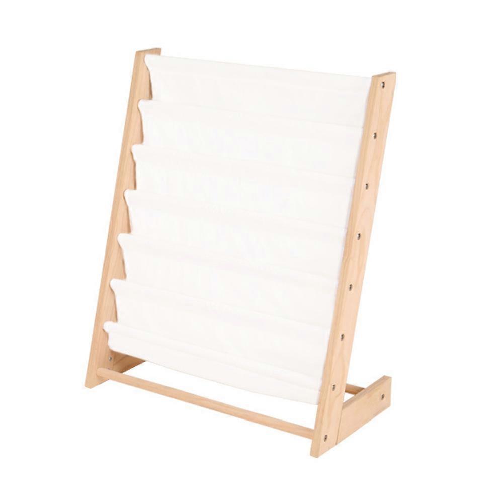 Layered Shelves Minimalist Bookshelf For Magazines Scandinavian Style 76.5X63.6X30CM Multi-layer Storage 1Pcs