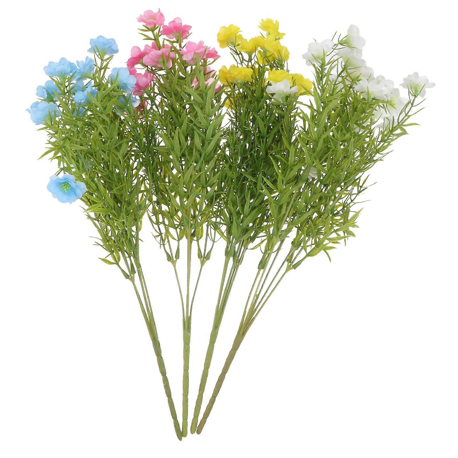 Artificial Flower Decor Fake Flower Prop Homeowners Lint 37X28CM Scene Layout 4Pcs
