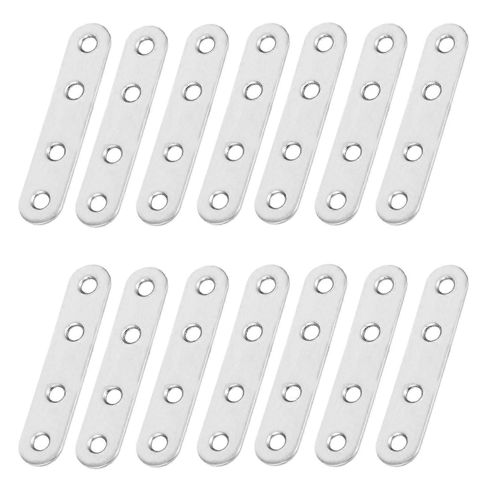 Corner Brace Bracket Furniture Corner Connectors Reinforcement Home Wall Decoration Silver 40Pack