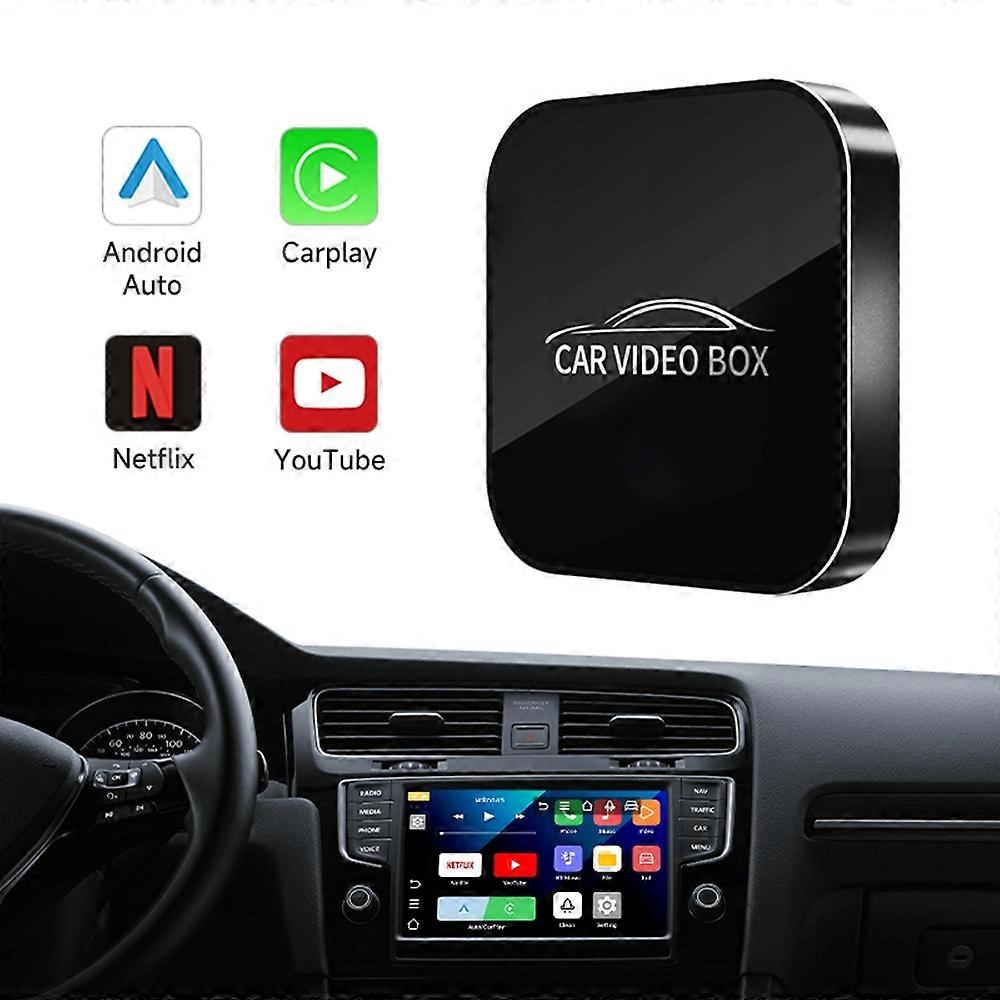 AB038 2+16GB Andriod 12.0 CarPlay Android Auto 3 in 1 Smart Multimedia Adapter Wireless Video Box Su
