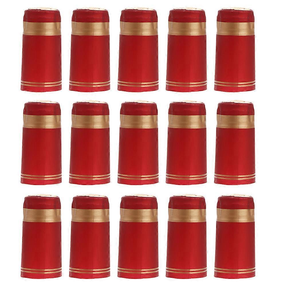 Bottle Heat Shrink Sleeves PVC Shrink Capsules For Bottle Sealing Decoration 150Pack