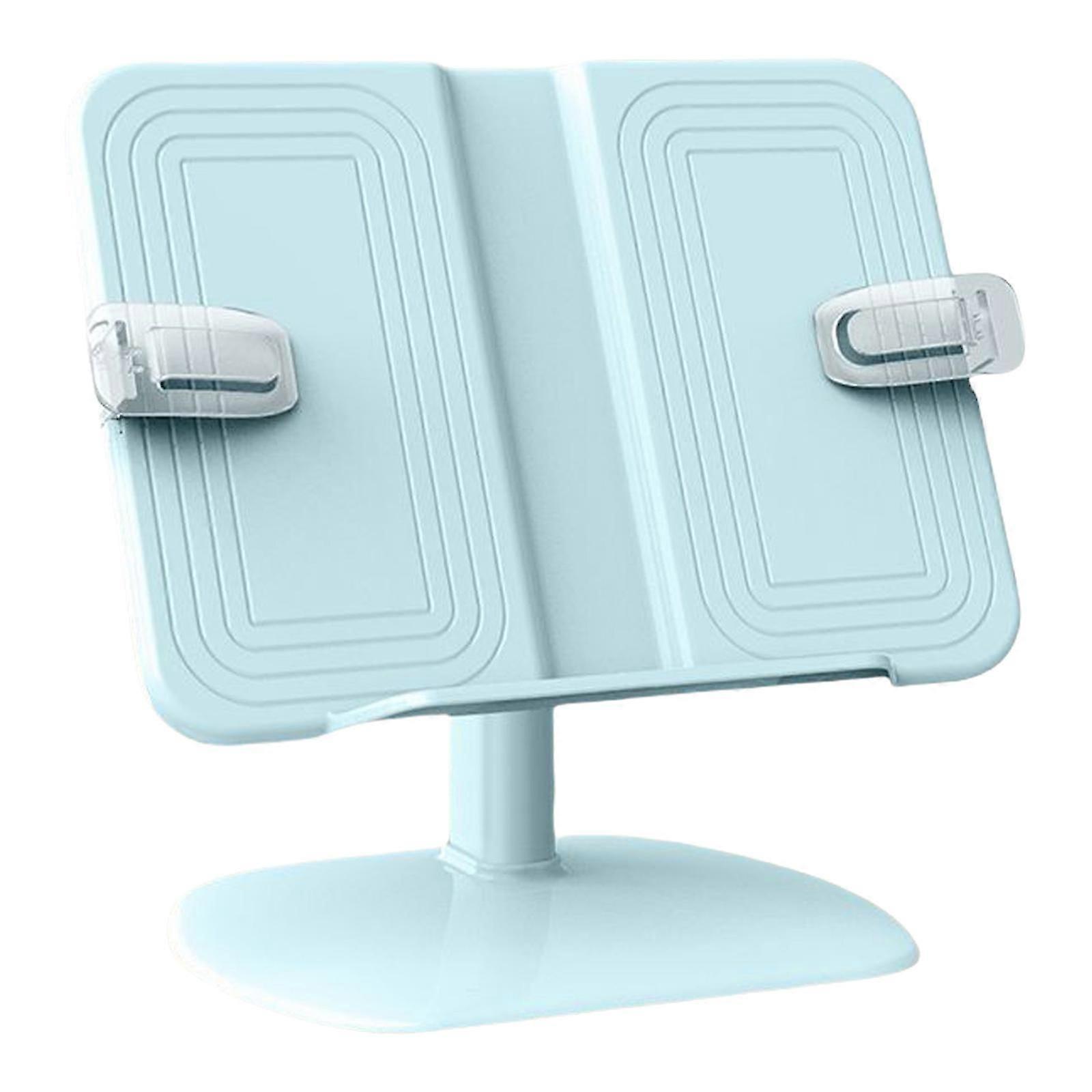 Desk Book Read Stand Foldable Reading Book Holders Adjustable Cookbook Document Holders Desktop Bookstand with Page Clip Pink