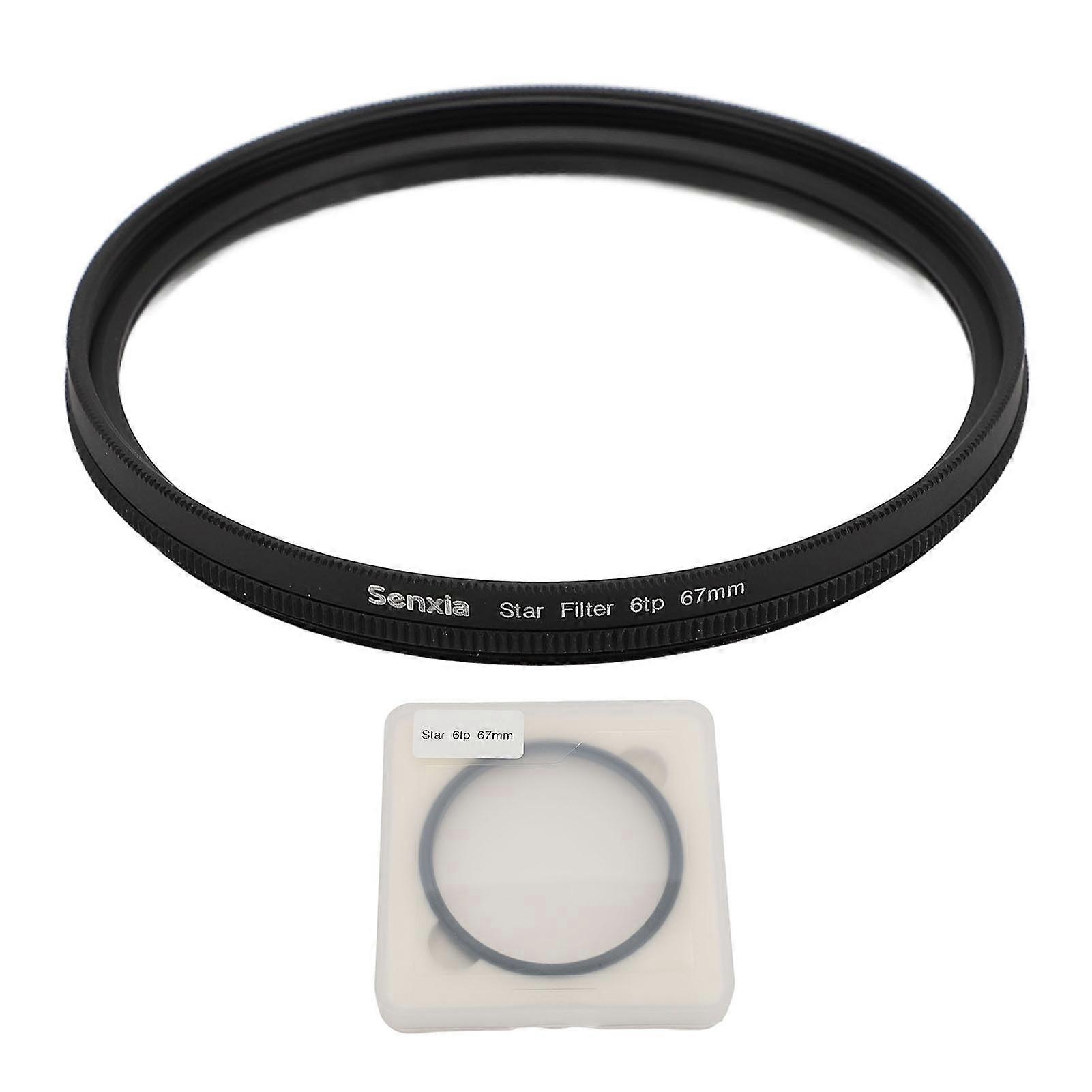 67mm DSLR Camera Star Filter, Anti-Reflective Coating, Anti-Scratch, Oil & Water Resistant, 6 Point, Ultra Slim