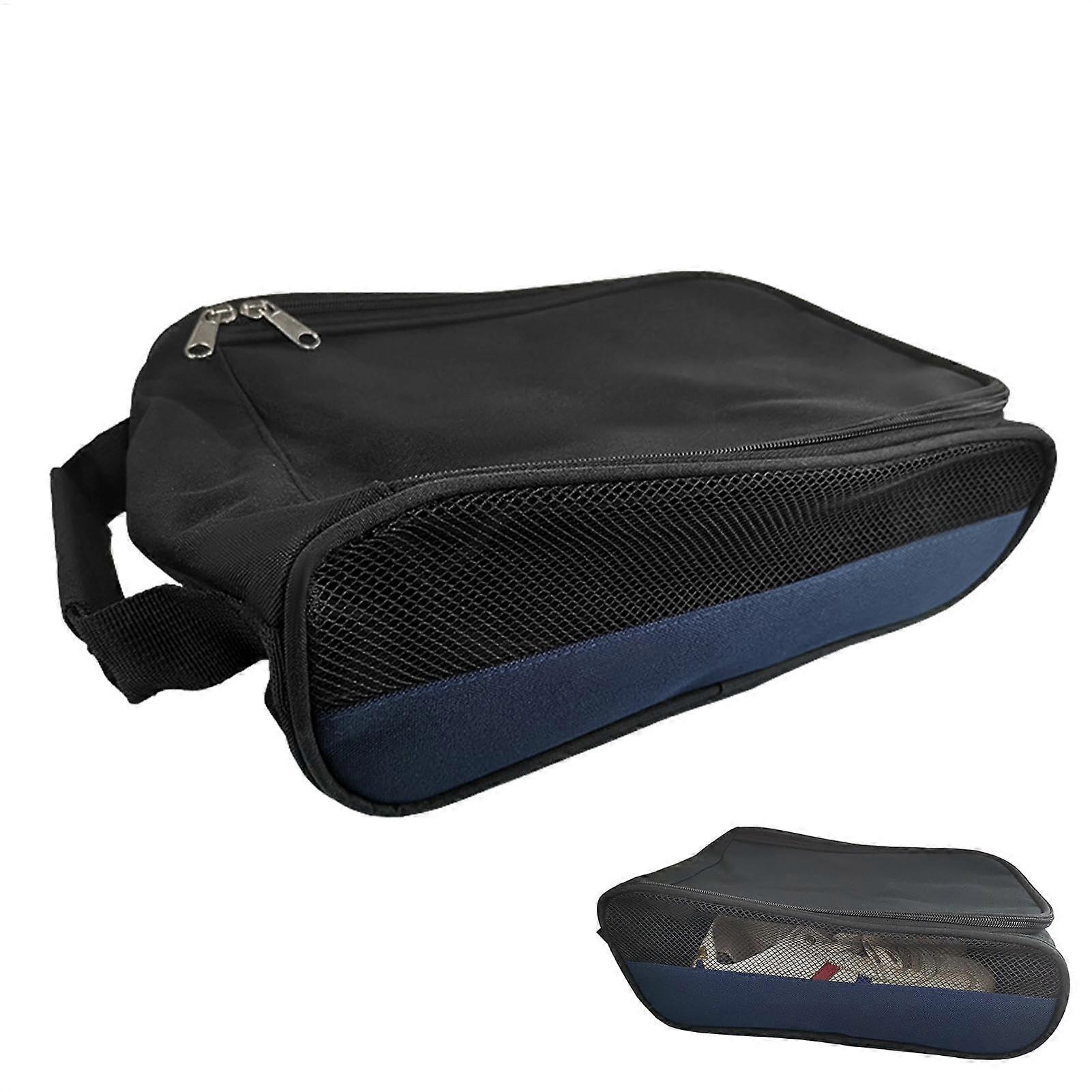 Shoe Bags for Travel, Ventilated Shoe Carrier with Zip, blue