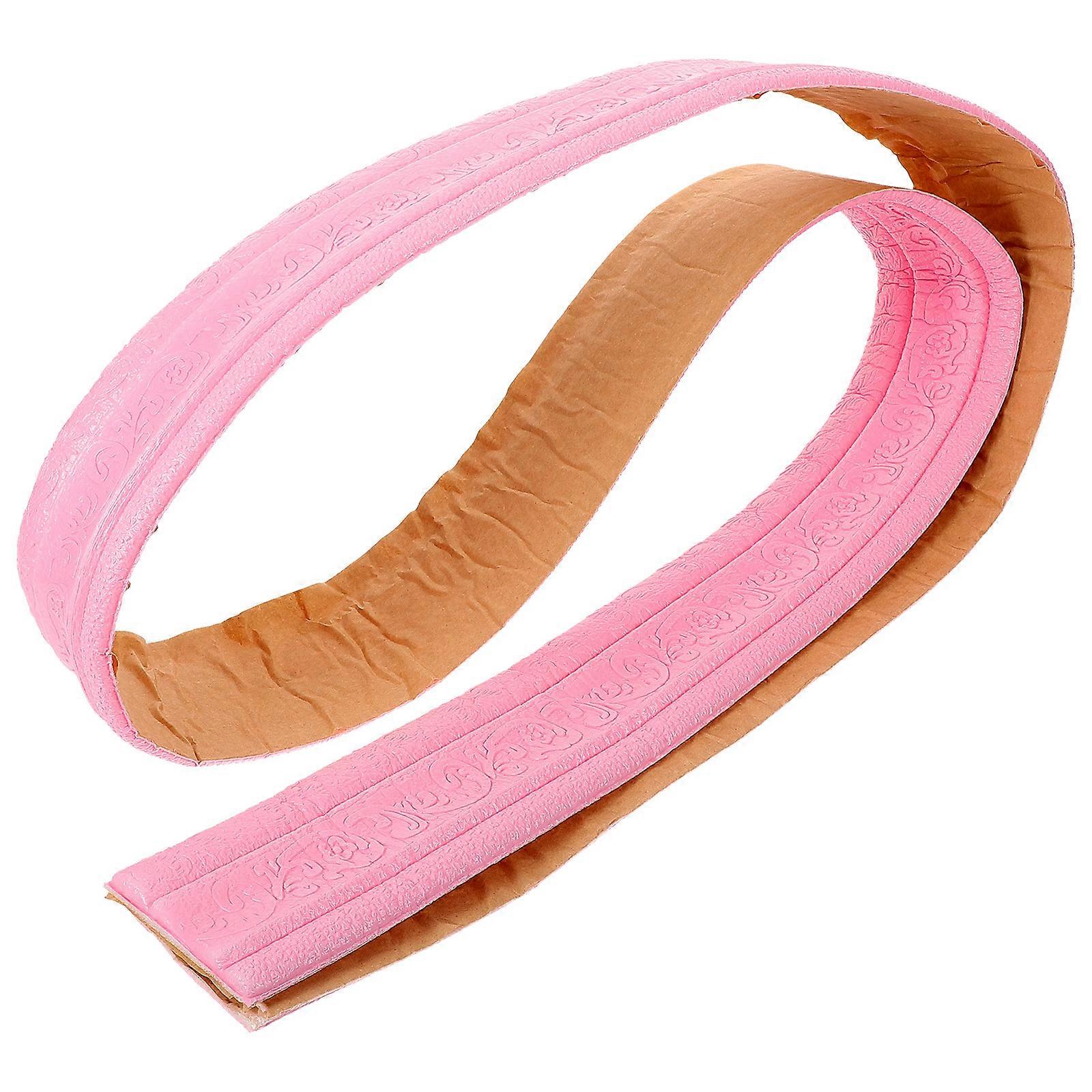 Self Adhesive Trim Molding Foam Molding Trim Residential Use Pink 235.00X9.00X0.50CM Self Adhesive 1Pack