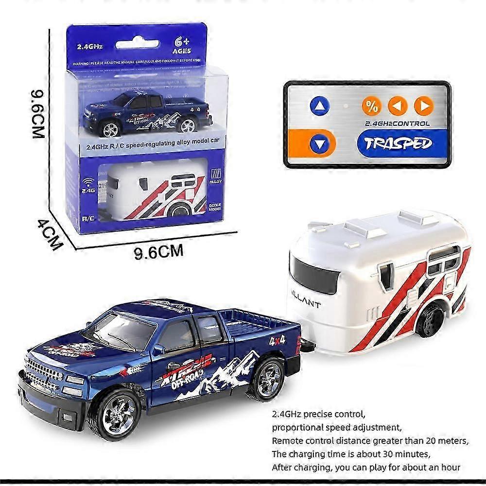 1:64合金比例リモートコントロール車両モデル2.4GHzミニシミュレーションRCカートレーラーSUVドリフト電気ギフト