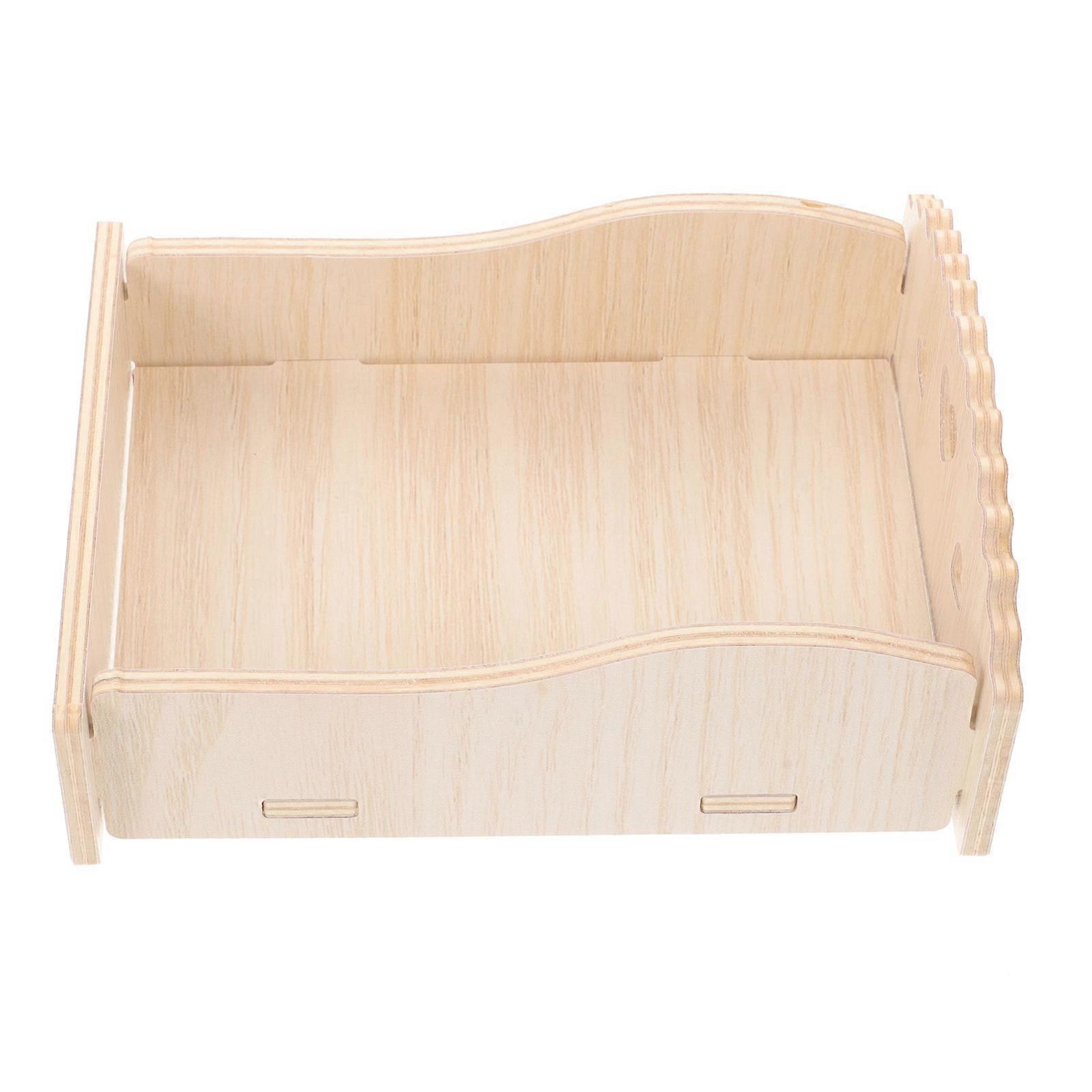 Bedding for Hamster Wooden Guinea Pig Platform Bed for Indoor Pet Use 1Pack Exercise Area