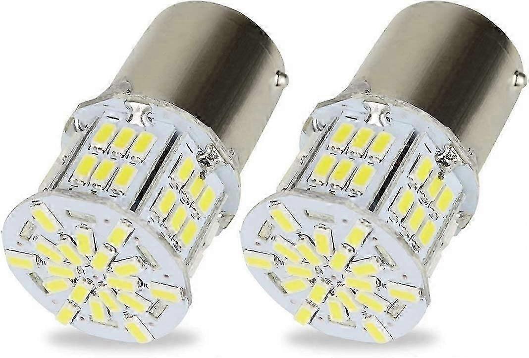 2x 1156 BA15S P21W LED Bulbs Lamp 3014 54SMD Super Bright White for Car Auto Tail Light Turn Signal Lamp Reversing Lights 12V 6500K