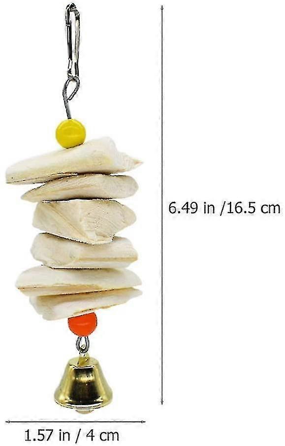 Cuttlebone Chewing Toys for Birds - 2 Pack with Bell and Beak Grinding Features