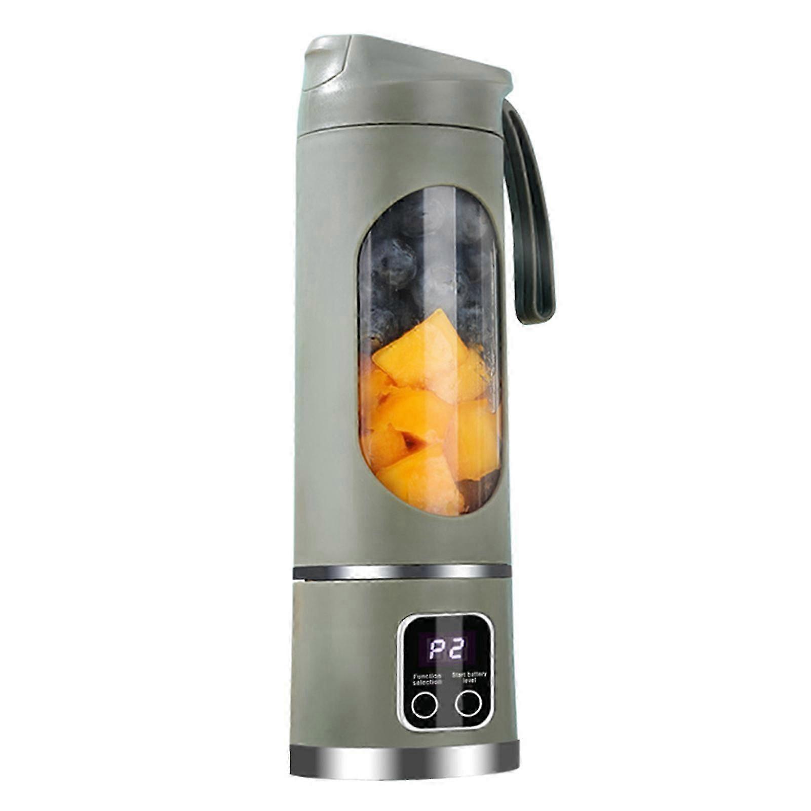 450ml Portable Mini Juicer Cup, USB Rechargeable Blender for Smoothies, Fruits & Ice, Travel Juice Maker