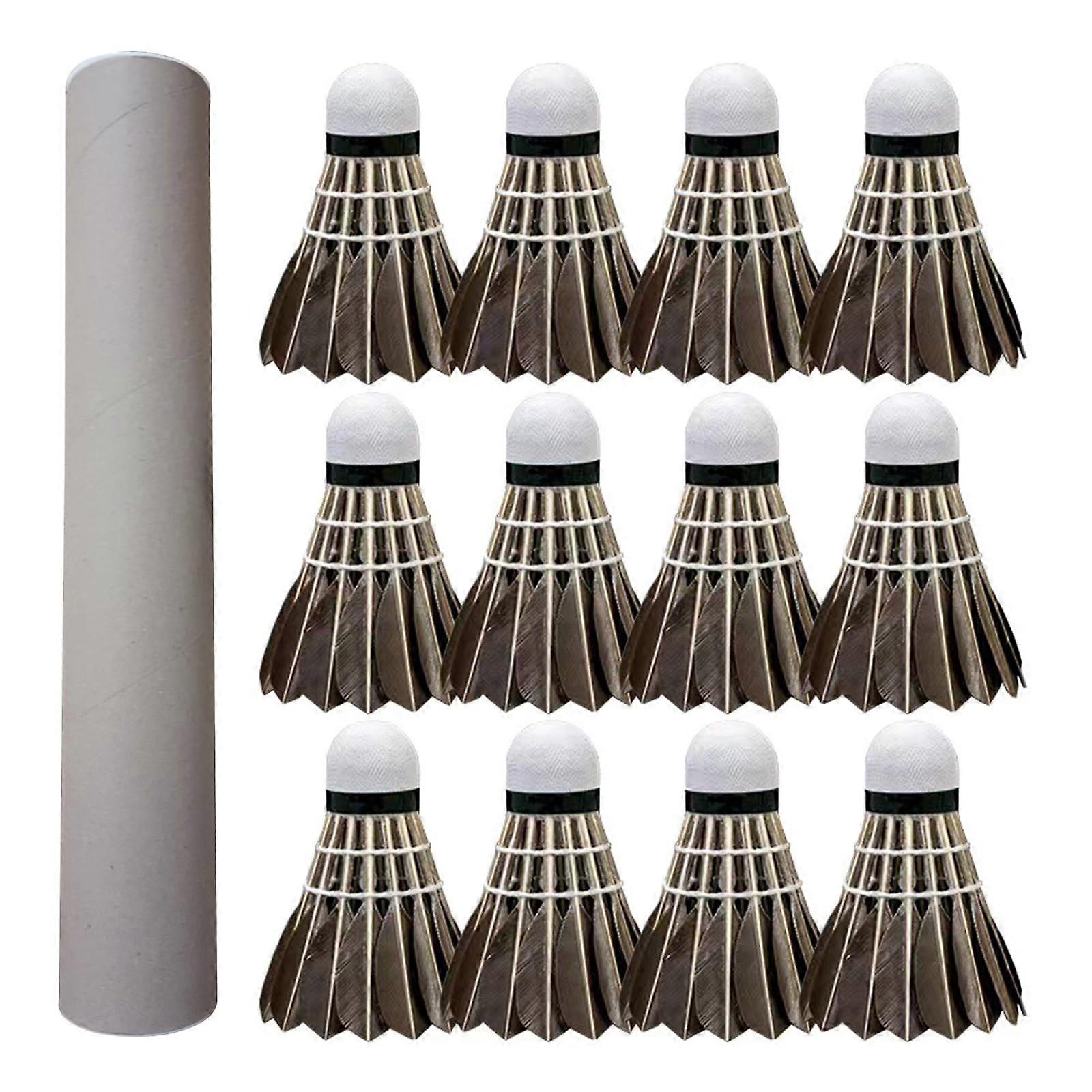 Professional shuttlecocks with durability, stability, and balanced duck feather badminton shuttlecocks for badminton.