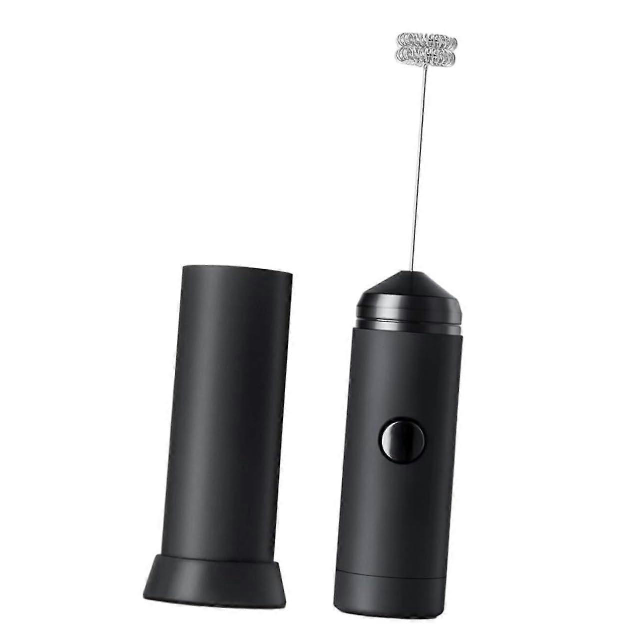 Electric Hand Milk Frother Portable Whisk for Milk, Eggs, and Cocktails - Powerful, Easy to Use for Cappuccino and Latte
