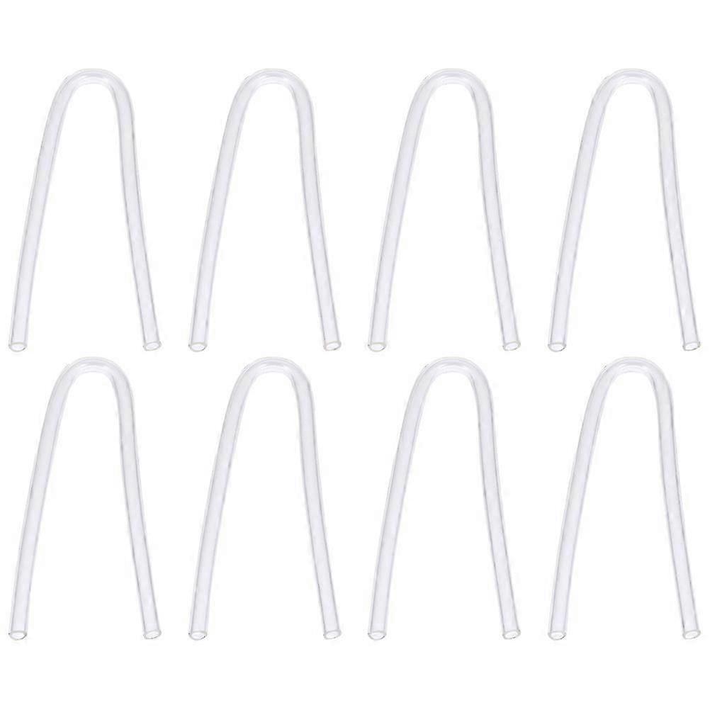 8-Piece PVC Hearing Aid Tubes for Eardrum Moulds