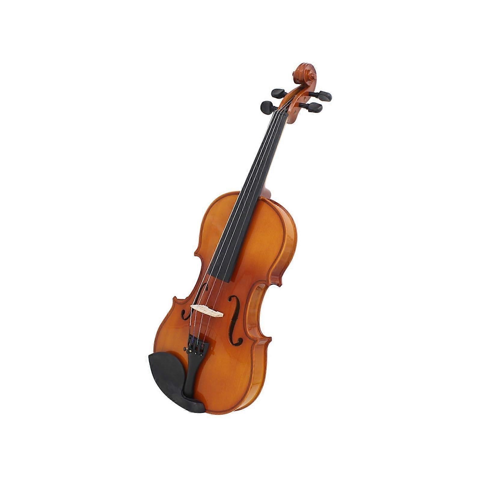 Beginner Violin Violin Pattern Maple Solid Wood Full Size Beginner Practice (4/4)
