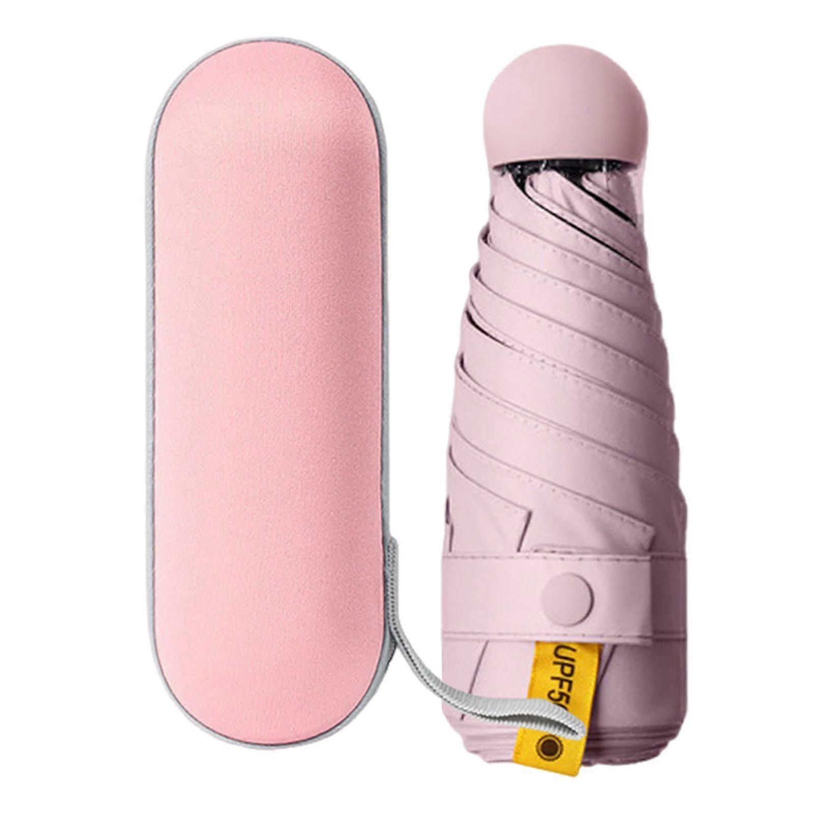Windproof Mini Travel Folding Umbrella Compact Small Umbrella for Rain Sun Protection Outdoor Travel